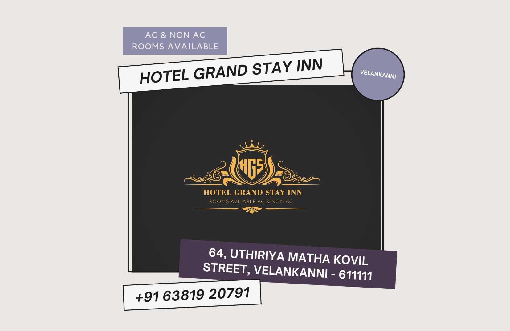 hotel grand stay inn velankanni rooms
